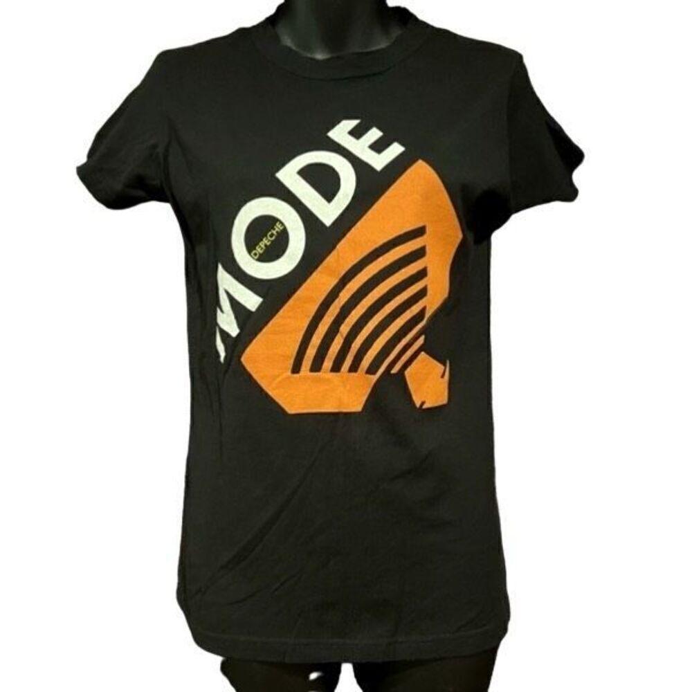 Depeche Mode Black White & Red Orange T-Shirt Women’s Small